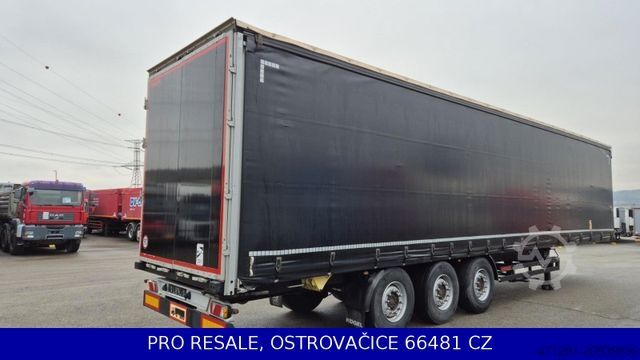 Open semitrailer with tarp KÖGEL SN 24 CARGO + LIFTACHSE + NEUE BREMSE