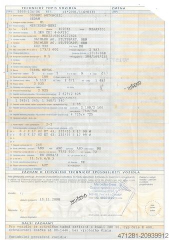 Van MERCEDES-BENZ S 320 CDI 4-MATIC 2987 cm3 173 kW