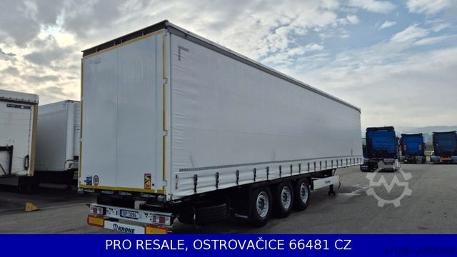 Open semitrailer with tarp KRONE SD PROFI LINER + LIFTACHSE