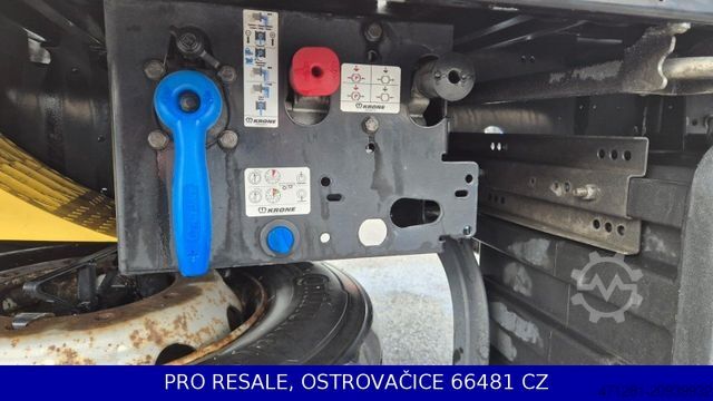 Open semitrailer with tarp KRONE SD PROFI LINER + LIFTACHSE