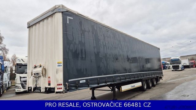 Open semitrailer with tarp KRONE SD MEGA LINER + LIFTACHSE