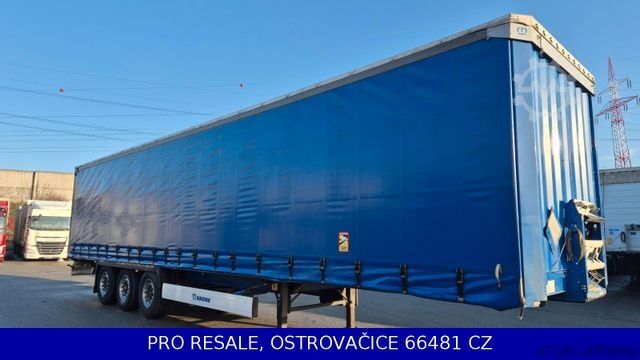 Open semitrailer with tarp KRONE SD PROFI LINER + LIFTACHSE