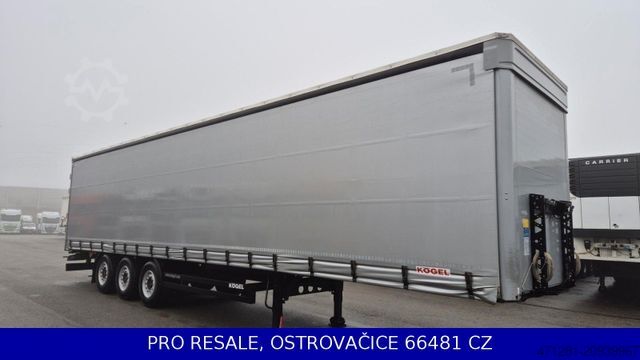 Open semitrailer with tarp KÖGEL SN 24 CARGO + LIFTACHSE