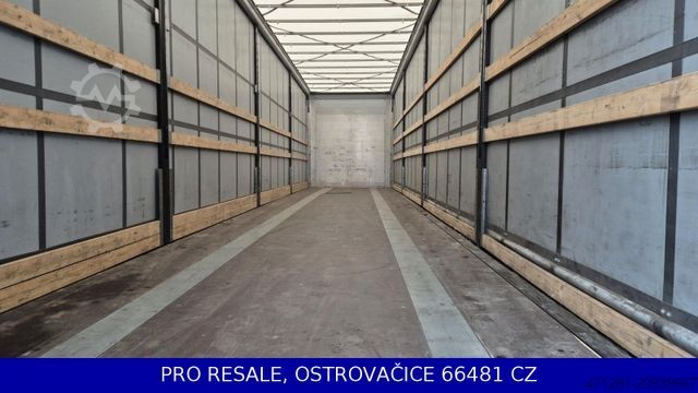 Open semitrailer with tarp KÖGEL SN 24 CARGO + LIFTACHSE