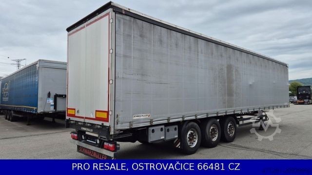Open semitrailer with tarp SCHWARZMÜLLER SPA 3/E STD + LIFTACHSE