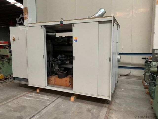 Element-Schleif-/Hobelmaschine, elektronisch, mit automatischer Be- und Entladung, Marke Promac Promac BIPLANE 1200