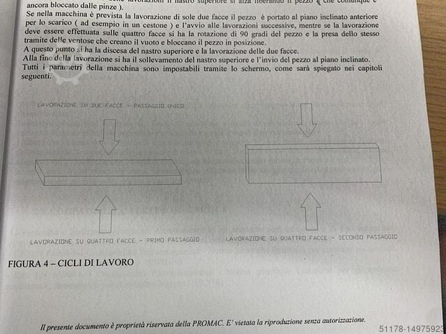 Element-Schleif-/Hobelmaschine, elektronisch, mit automatischer Be- und Entladung, Marke Promac Promac BIPLANE 1200