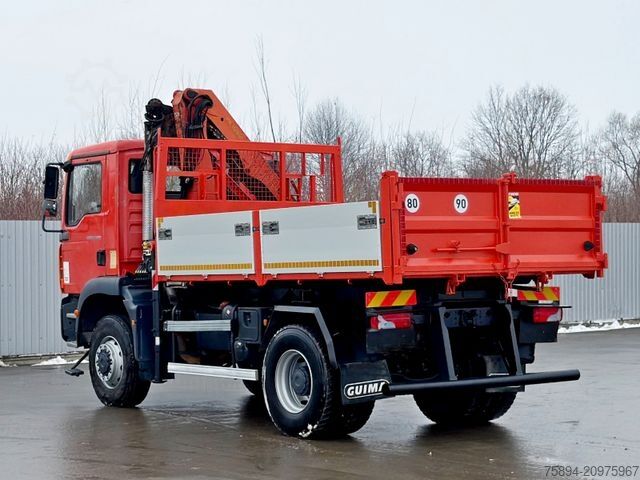 Truck mounted crane MAN TGM 18.280 * KIPPER 3,85m * PK 10501 * 4x4