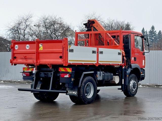 Truck mounted crane MAN TGM 18.280 * KIPPER 3,85m * PK 10501 * 4x4