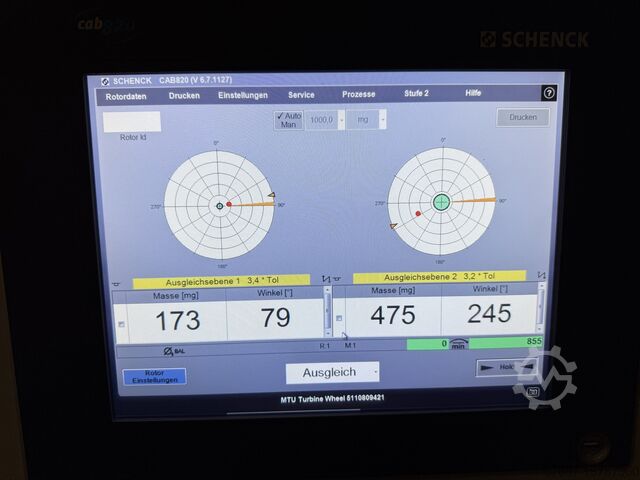 Balancing machine Schenck TBcomfort, year of manufacture: 2016 Schenck TBcomfort