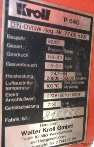Heater fan Kroll P 640