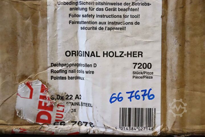 Roofing Nails Nail Rolls Stainless Steel 1 Box Holz-Her 3,0x22 A2