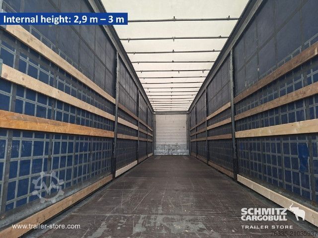 Open semitrailer with tarp Schmitz Cargobull Curtainsider Mega
