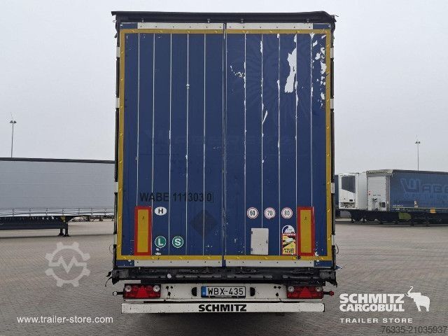 Open semitrailer with tarp Schmitz Cargobull Curtainsider Mega