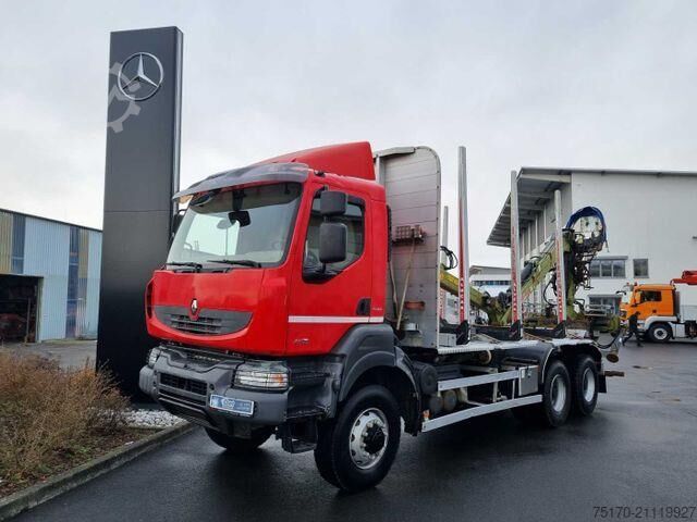 Holztransporter Renault Kerax 460.35 DXI 6x6 Loglift 96 S blatt/blatt