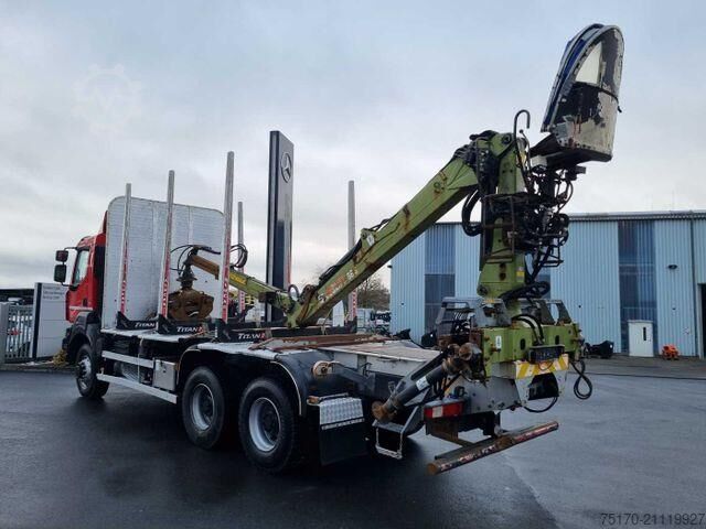 Holztransporter Renault Kerax 460.35 DXI 6x6 Loglift 96 S blatt/blatt
