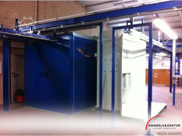 Powder coating plant Handelsagentur Klaus Benecke Bauteile bis 4 Meter, Hybridofen möglich