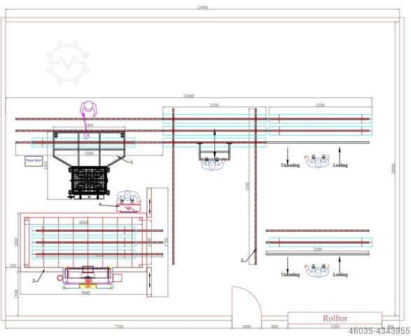Powder coating plant Handelsagentur Klaus Benecke Bauteile bis 4 Meter, Hybridofen möglich