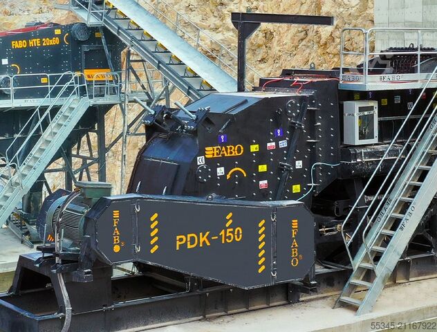 Brechanlage FABO primary impact crusher PDK-150