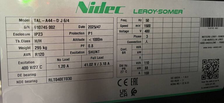 Generator set Cummins 6BT5.9-G2 - 110 kVA Generator - DPX-19835