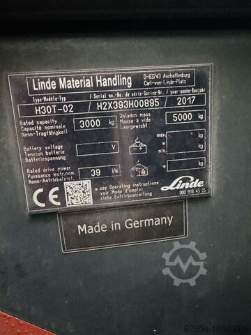 Treibgasstapler Linde H 30 T-02 EVO Triplex STVO
