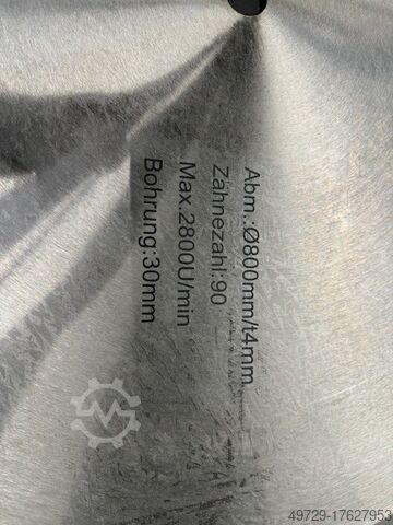 Kreissäge Binderberger Hartmetall Sägeblatt ø 800 mm