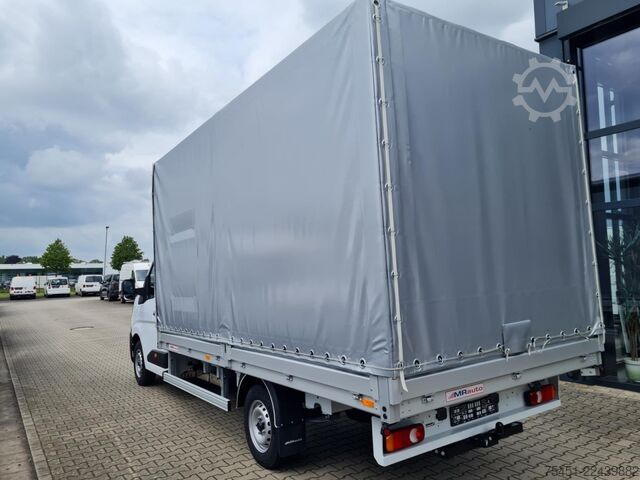 Curtain sider van Renault Master 35 Pritsche Schiebe Plane AHK LUFTFEDER TEMPO