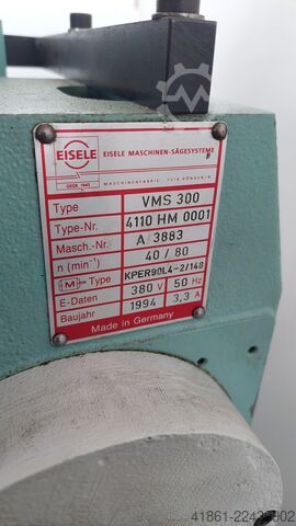 Circular metal sawing machine EISELE VMS 300