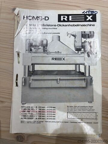 Breithobelmaschine Rex Homs 860 Dickenhobelmaschine