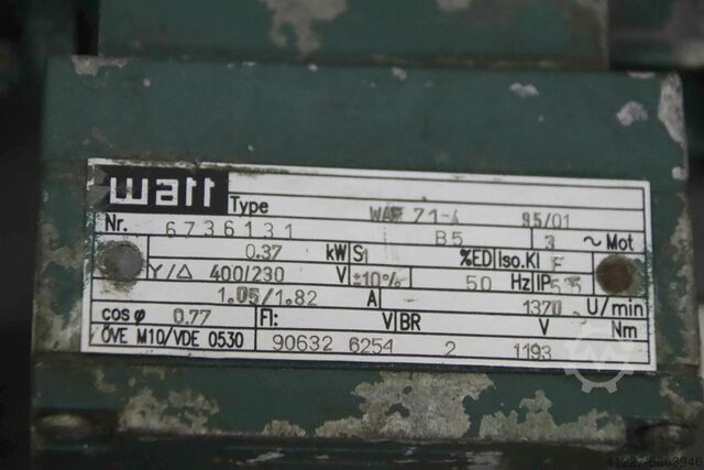 Gear motor 0.37 kW 246 rpm Watt Drive HG OKG 71N4