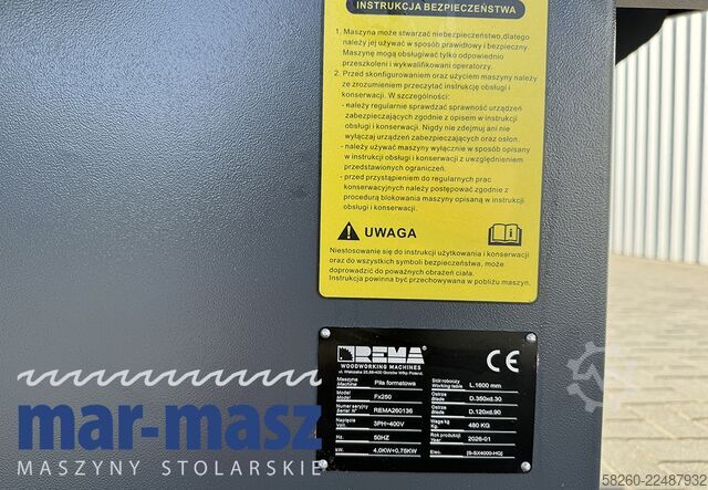 Panel saw, panel cutting machine REMA Fx250 1600mm