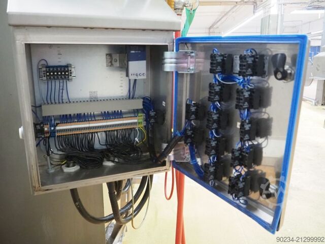 Gebrauchter Edelstahl-Planetenmischer Grieser Modell VPL 350 mit Mischbehältern. GRIESER VPL 350