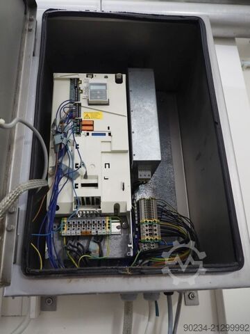 Gebrauchter Edelstahl-Planetenmischer Grieser Modell VPL 350 mit Mischbehältern. GRIESER VPL 350