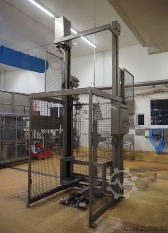 Gebrauchter Edelstahl-Planetenmischer Grieser Modell VPL 350 mit Mischbehältern. GRIESER VPL 350