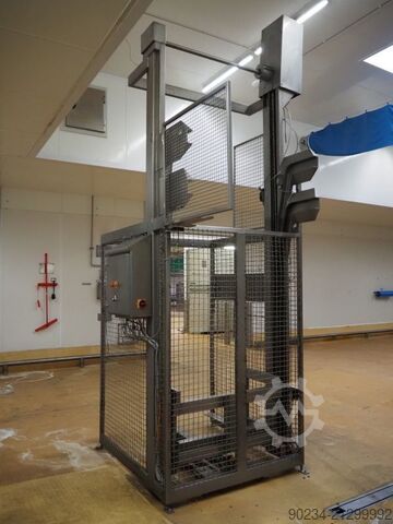 Gebrauchter Edelstahl-Planetenmischer Grieser Modell VPL 350 mit Mischbehältern. GRIESER VPL 350