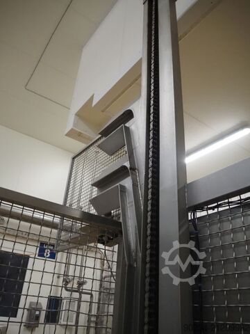 Gebrauchter Edelstahl-Planetenmischer Grieser Modell VPL 350 mit Mischbehältern. GRIESER VPL 350