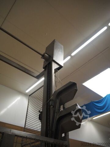 Gebrauchter Edelstahl-Planetenmischer Grieser Modell VPL 350 mit Mischbehältern. GRIESER VPL 350