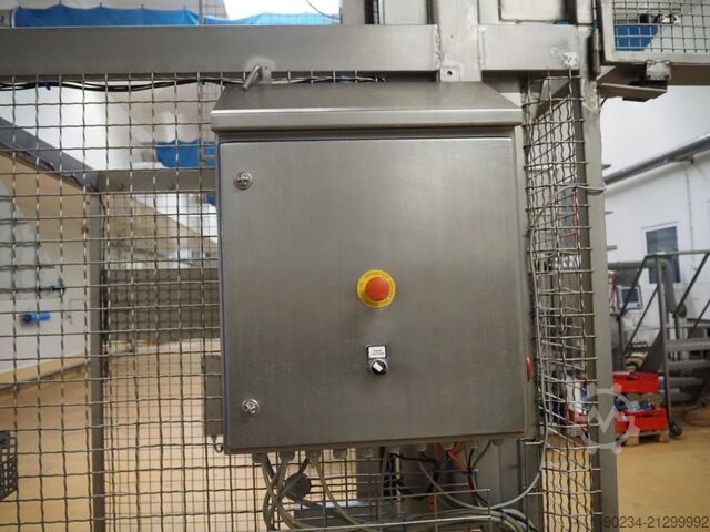 Gebrauchter Edelstahl-Planetenmischer Grieser Modell VPL 350 mit Mischbehältern. GRIESER VPL 350