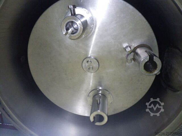 Gebrauchter Edelstahl-Planetenmischer Grieser Modell VPL 350 mit Mischbehältern. GRIESER VPL 350