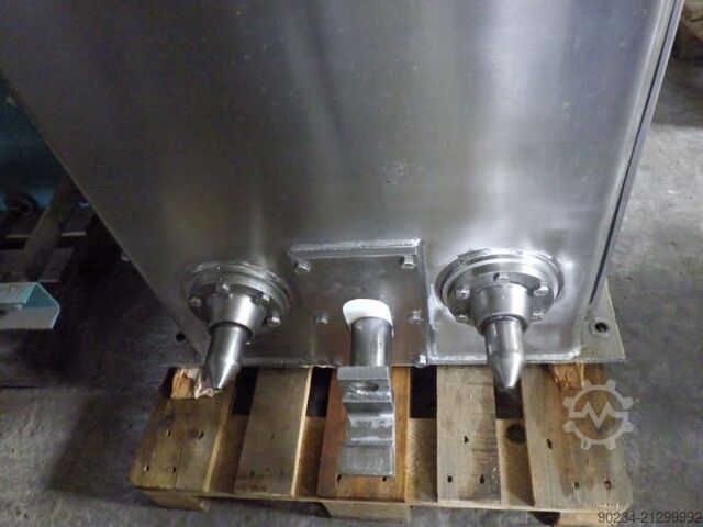 Gebrauchter Edelstahl-Planetenmischer Grieser Modell VPL 350 mit Mischbehältern. GRIESER VPL 350