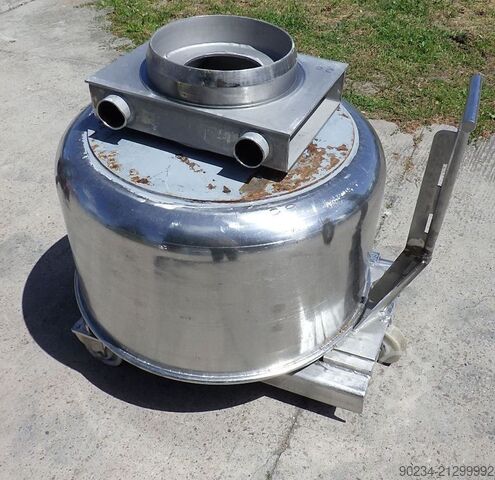 Gebrauchter Edelstahl-Planetenmischer Grieser Modell VPL 350 mit Mischbehältern. GRIESER VPL 350