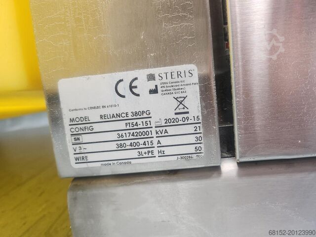 Steris Reliance 380PG Washer/Disinfector. Steris Reliance 380PG