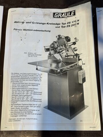 Miter saw Graule ZS 200 N - Alu Abläng- & Gehrungssäge