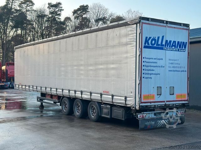 Auflieger mit Pritsche & Plane KÖGEL /SNCC24 Plane & Spiegel  MEGA/ EDSCHA SAF