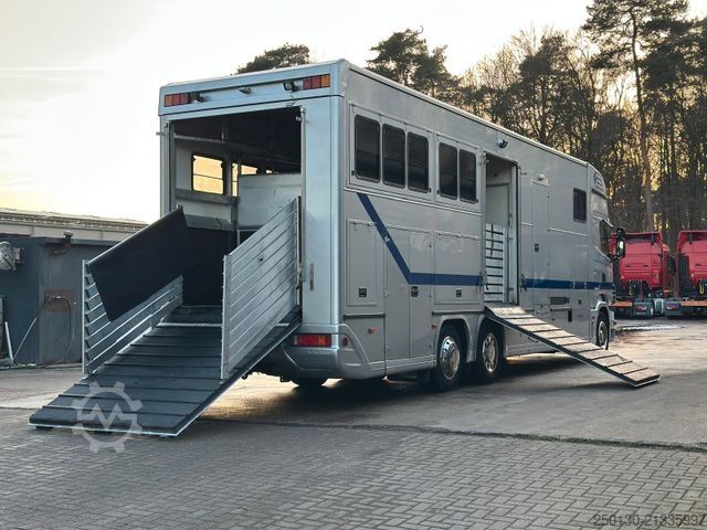 Viehtransporter LKW SCANIA R380 6x2 LL 7 Pferde + Bad/ TV/ WC/ Küche