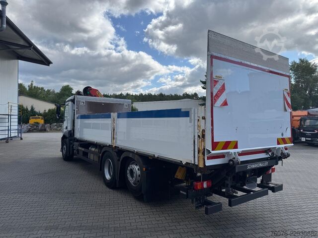 LKW mit Pritsche (offen) MERCEDES-BENZ MB 2536 LL Pritsche Kran PK 18002 Funk LBW 1,5t