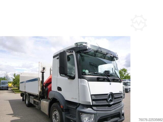 LKW mit Pritsche (offen) MERCEDES-BENZ MB 2536 LL Pritsche Kran PK 18002 Funk LBW 1,5t