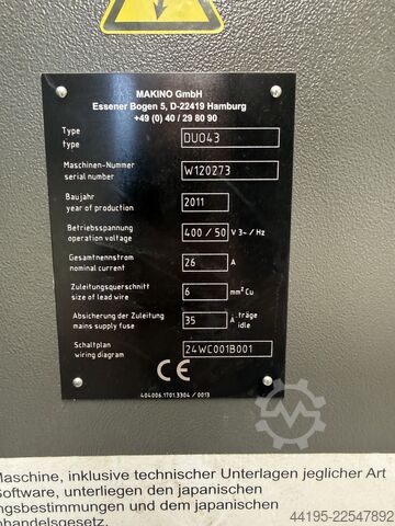 Drahterodiermaschine Makino DUO 43