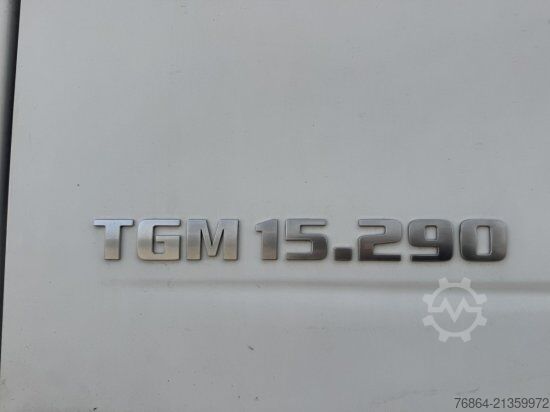 Flatbed truck with tarp MAN TGM 15.290 PRITSCHE PLANE