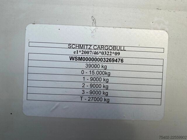Schiebeplanen Schmitz Cargobull SCB*S3T / Coil / Tautliner / Disc Brakes
